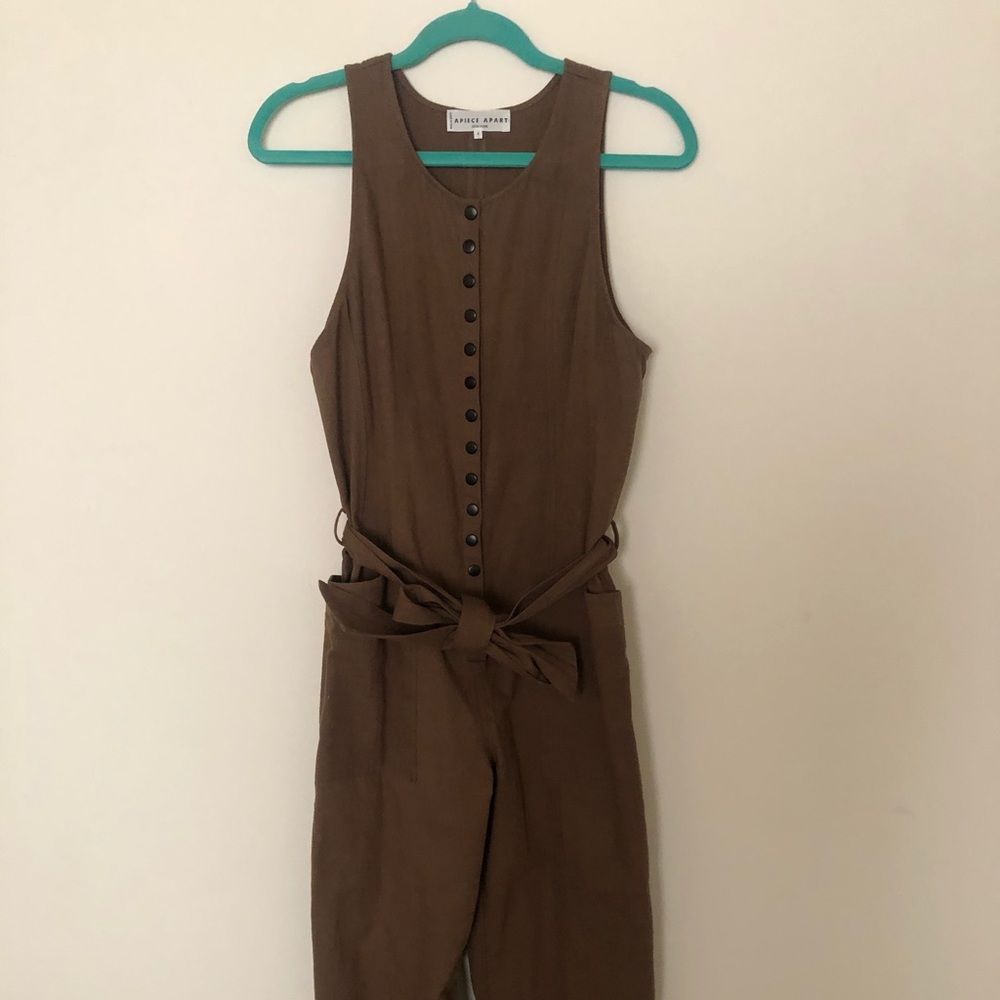Apiece apart button front jumpsuit